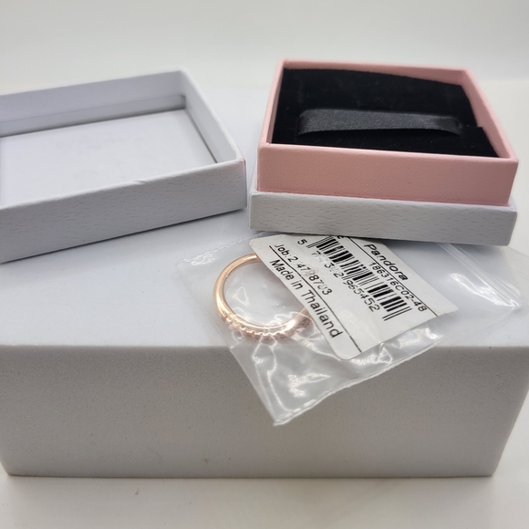 Pandora Timeless Wish Sparkling Pink Ring14k rose gold plating 186316c02 - Picture 5 of 6
